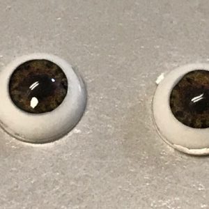 Natural Flatback Plastic Eyes (Very Dark Brown) 6mm