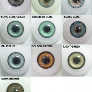 Natural Round Plastic Eyes (Pale Blue) 6mm