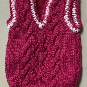 Sweater Vest (Dark Pink) MSD Size