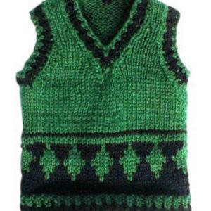 Diamond Sweater Vest (Green) 70cm