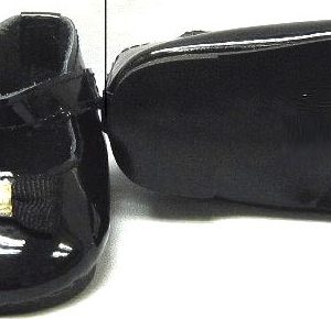 Black Leather Patent w/Bow Shoe 40mm (Bleuette)