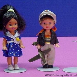 3.5-5″ Doll Stand White 1 Dz (Tiny BJD/Kelly/Etc) #1001