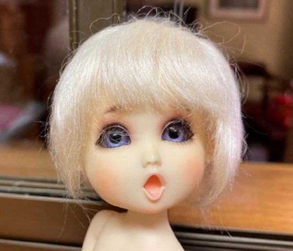 Giselle Mohair Wig Pale Pale Blonde Size 4-5