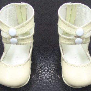 Ivory Ankle Strap Two-Snap Boots (Fits SD13)
