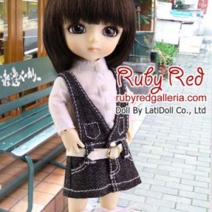 LA0018A Black Jean Dress Set for Lati Yellow (16cm)