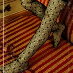 LA-231 Black Pattern Stockings (MSD)