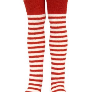 LA-74 Red & White Striped Knee Socks (SD)