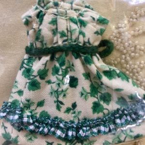 Green Floral Print Dress 10cm (Lati White/Amelia Thimble)