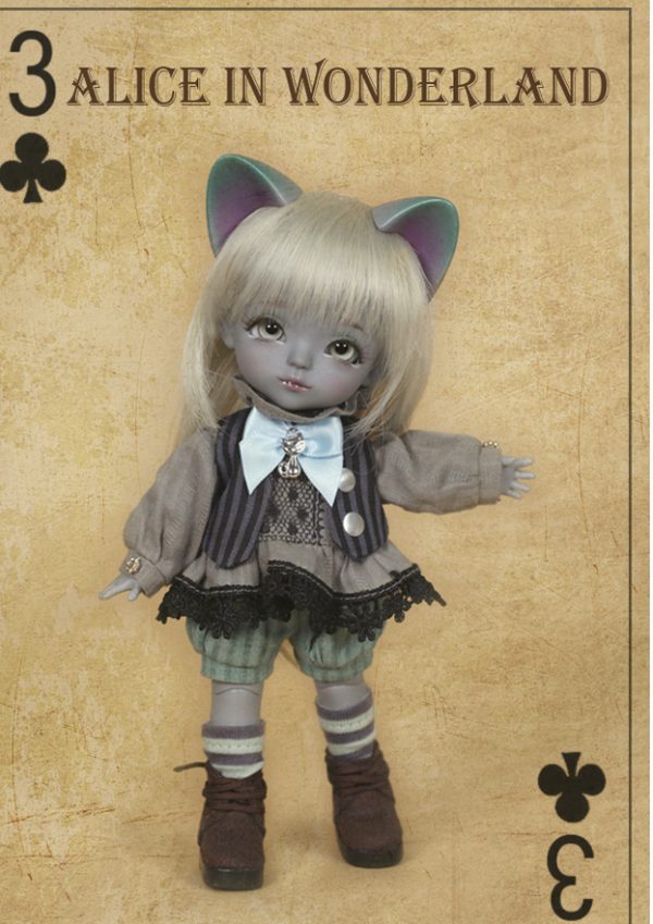 Lati Yellow Alice in Wonderland Cheshire Luna Dark Gray Skin Full Set