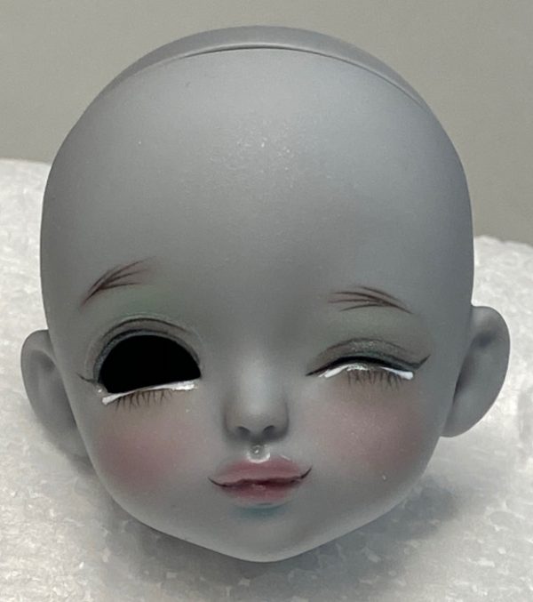 Lati Yellow Alice in Wonderland Cheshire Luna Dark Gray Skin WINK HEAD ONLY W/FACEUP