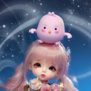 Magical Lati Bird 4cm PINK