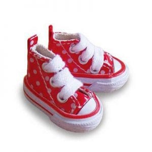 M6002-03PU Red Patent Polka Dot Sneakers (Yo-SD)