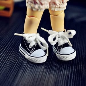 M6004-17 Black Canvas Hi-Top Sneakers (Yo-SD)