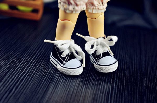 M6004-17 Black Canvas Hi-Top Sneakers (Yo-SD)