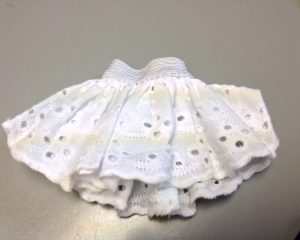 White Eyelet Half Slip 8″