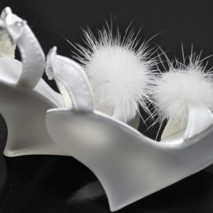 Lucite Boudoir Shoes w/satin rhinestone bows – SD