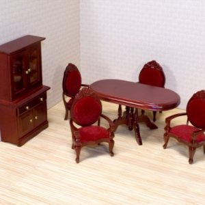 Wooden Dining Room Furniture Set 1:12 Scale