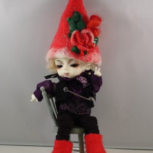 Wool Felt Hat & Boots (Red) Fits Lati Yellow/Pukifee