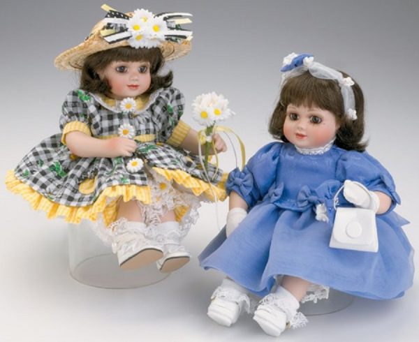 MARIE OSMOND Olive May Twosome Tiny Tot Set 5" Porcelain