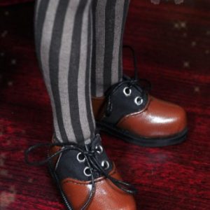 MS-345 MSD Shoes:  Brown & Black Lace Up