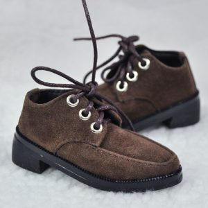 MS-417 MSD Shoes:  Brown Buck Lace-Up Shoes