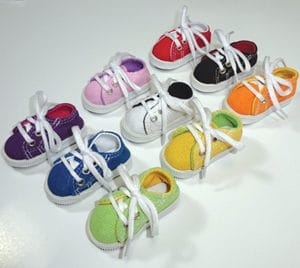 Canvas Sneakers Dark Purple MSD, Kaye Wiggs,  63mm/25mm