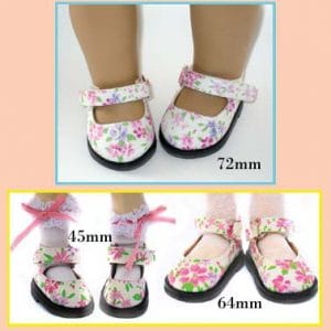 Blossom Shoes 72/39mm (American Girl 18″)