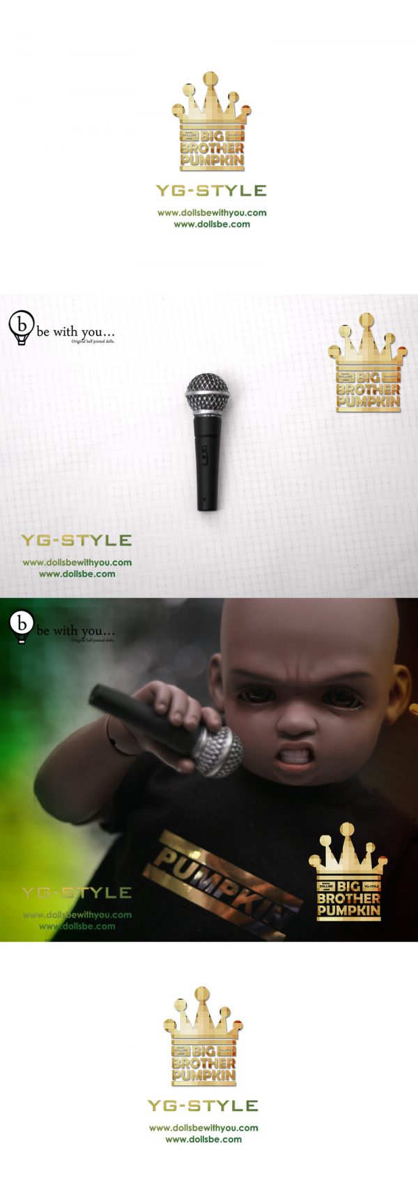be with you Pumpkin ver. 30cm Fat Baby MICROPHONE ONLY