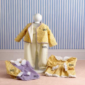 Yellow Print Blouse (For 20-22″ Baby Dolls)