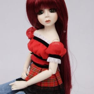 Mod Raven Wig (Burgundy) Size 7-8