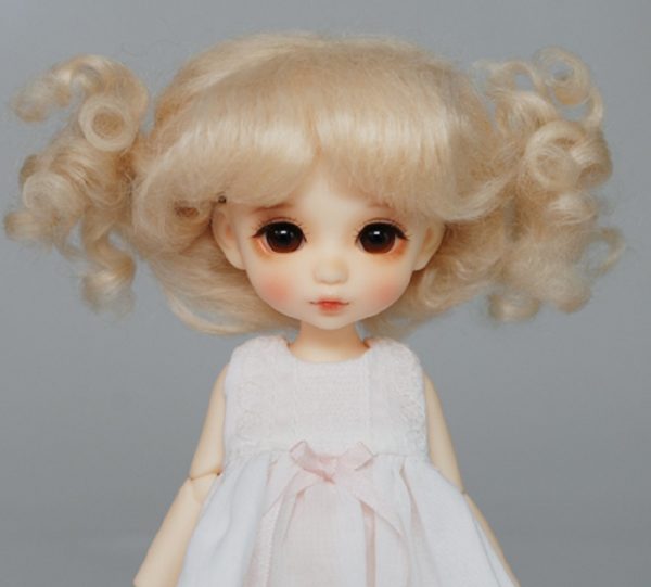 Baby Twin Tail Mohair Wig (Blond) Size 4-5