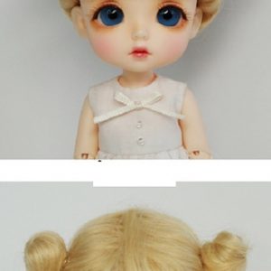 Twin Buns Mohair Wig (Blond) Size 5-6