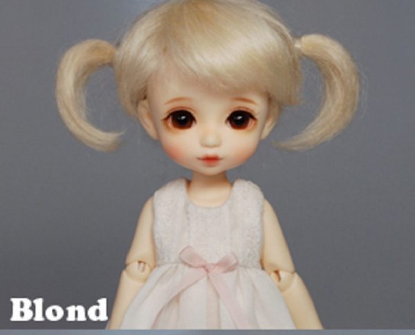 Twin Tail Mohair Wig (Blond) Size 4.5 - 5