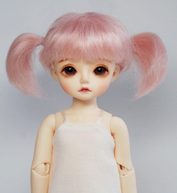 Twin Tail Mohair Wig (Pink) Size 6-7