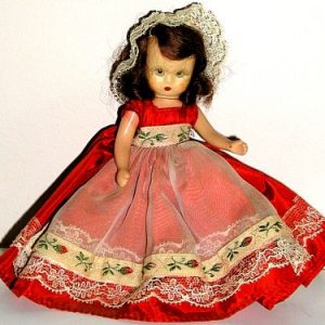Nancy Ann Red Dress with Organza