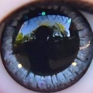 Handmade Resin Round Eyes – (Gray) 18mm