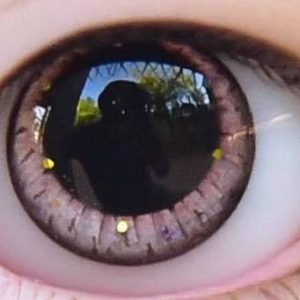 Handmade Resin Round Eyes – (Amber Brown) 14mm