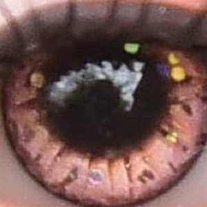 Handmade Resin Round Eyes – (Grapefruit) 12mm