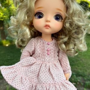 Nomyens Pink Dot Dress Set (10″/Yo-SD/Lati Lime)