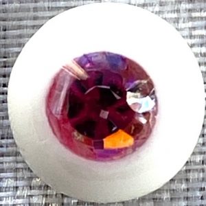 Oscar Doll Eye – Raspberry 8mm <B>ONE EYE ONLY</b>
