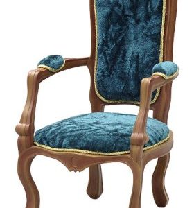 Furniture: Petit Luxury Arm Chair (Blue Sapphire)