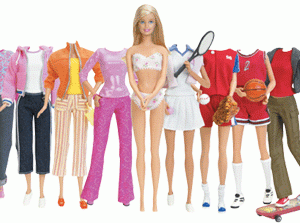 Barbie Casual Dress Up Magic Paper Dolls