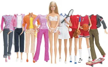 Barbie Casual Dress Up Magic Paper Dolls  Doll Peddlar