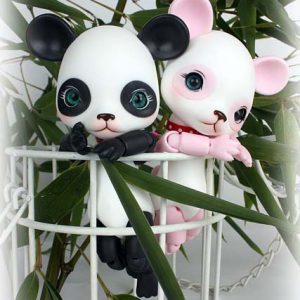 Pet Ari Panda Pepe A Type (Black & White) 12cm