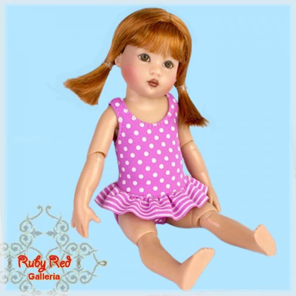 RA0062A Pink & White Swim Set for Riley & Friends (7.5")
