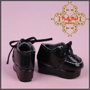 RH0059A Black Platform Walking Shoes (Riley/Lati-Yellow)