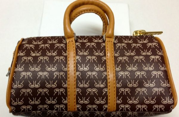 Carry On/Tote/Duffel  4" x 2.5" Tan w/Designs