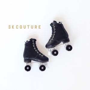SK Couture Roller Skates (Black) Lati Yellow/Blythe/Momoko/Etc