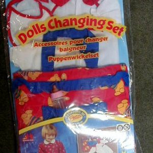 Red Baby Doll Changing Set (For 12-14″ Dolls)