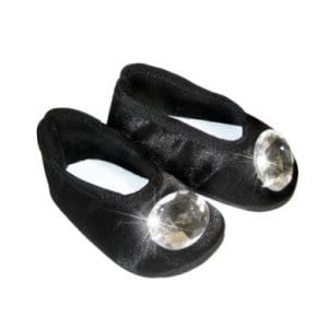 Gem Ballet Flats (Black) Fits 18″ American Girl